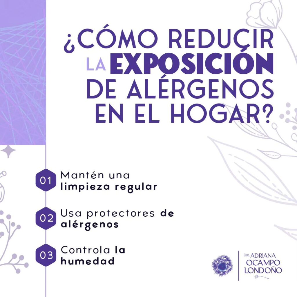 ¿Cómo reducir la exposición de alérgenos en el hogar?